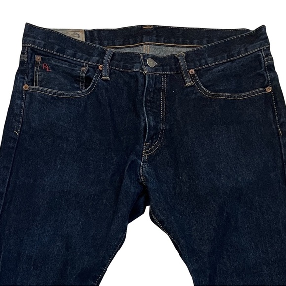 Polo Ralph Lauren Sullivan Slim Dark Wash Denim Jeans Men’s 33x32 (33x29.5) Zip - Picture 3 of 10
